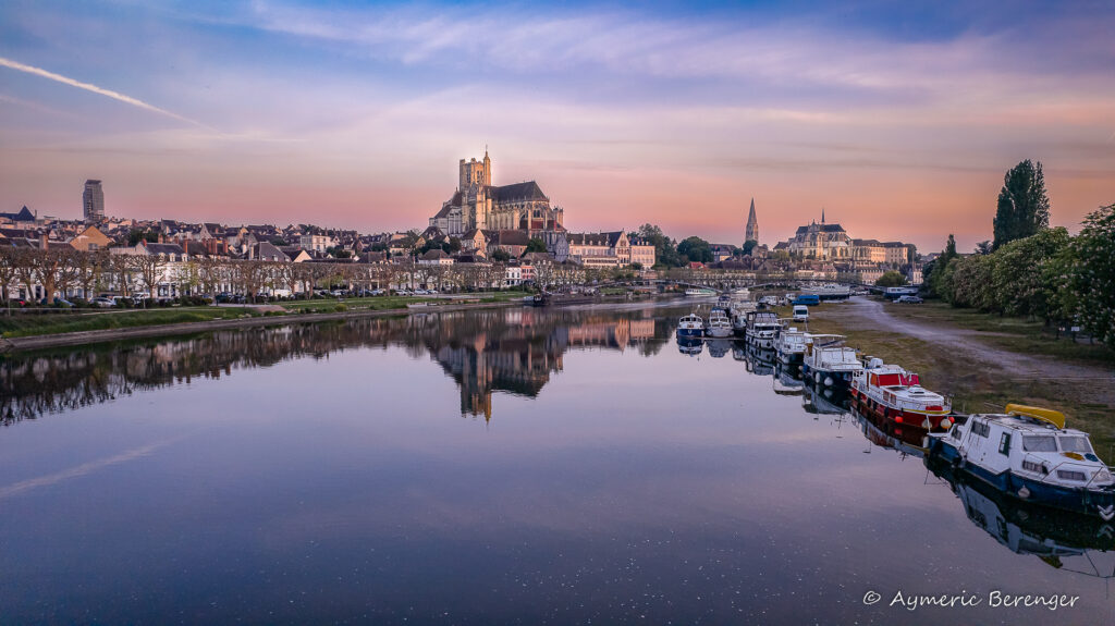 photo aérienne de Auxerre