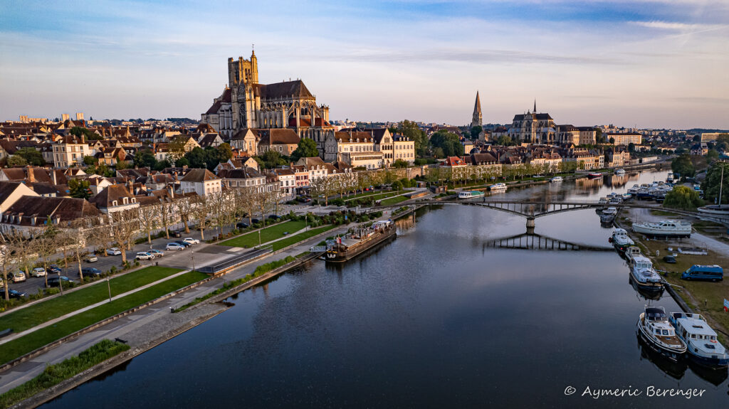 photo aérienne de Auxerre